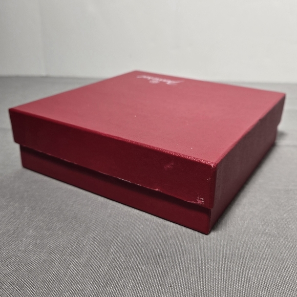 Baccarat Rosace Clear Crystal Glass Wine Bottle Decanter Coaster 5" w/ Box VTG - Picture 12 of 15